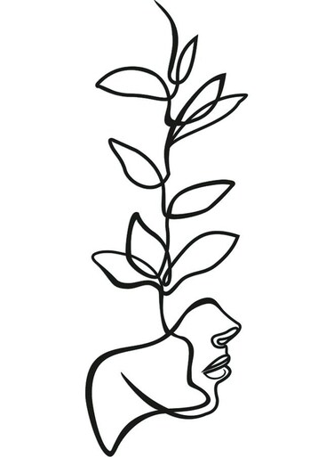 Decorative Wall Sticker Black 20cm