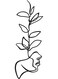 Decorative Wall Sticker Black 20cm