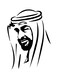 Shaikh Mohammed Bin Zayed Car Sticker   Front Grille, Rear Trunk, Vehicel Body, Bumper   Waterproof Vinyl Car Decals   Size: 15x15cm Color Black