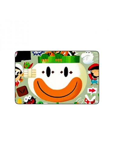 PRINTED BANK CARD STICKER Super Mario Video Game Characters
