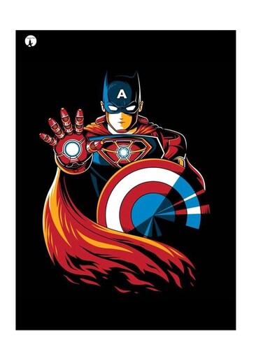 Printed Wall Sticker Multicolour 20cm