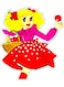 Girl Design Decorative Wall Sticker Multicolour