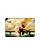 PRINTED BANK CARD STICKER Beautiful Pink Flower Drawing