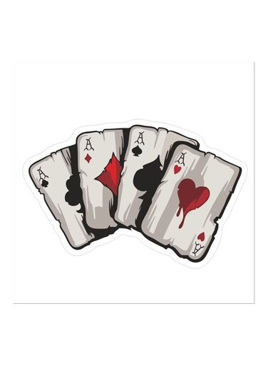Reflect Graphics Playing Cards Vinyl Car Truck Window Laptop Helmet Decal Sticker