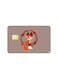 PRINTED BANK CARD STICKER Cute Little Fox Drawing