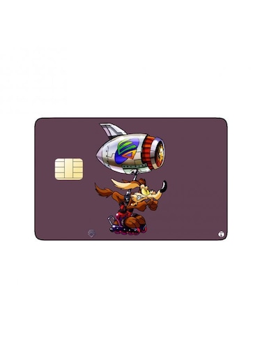 PRINTED BANK CARD STICKER Animation Coyote From Road Runner By Warner Bros