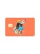 PRINTED BANK CARD STICKER Cute Girl Drawing With Food