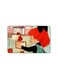 PRINTED BANK CARD STICKER Cute Girl Drawing With Doll House