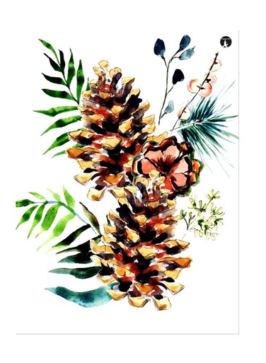 Printed Wall Sticker Multicolour 20cm