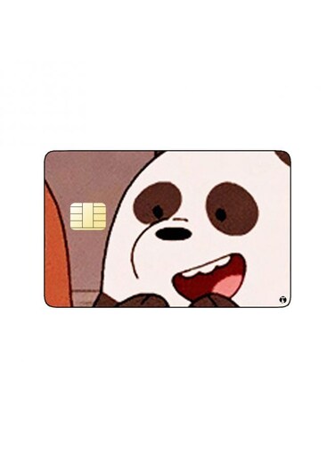 PRINTED BANK CARD STICKER Animation We Bare Bears By Cartoon Network