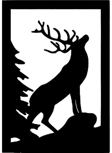 Decorative Wall Sticker Black 20cm