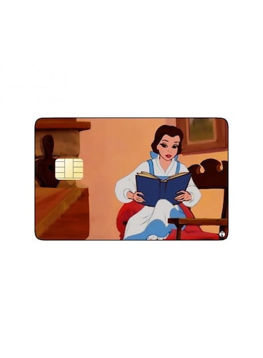 PRINTED BANK CARD STICKER Belle From The Beauty