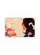 PRINTED BANK CARD STICKER Beautiful Girl Drawing With Colorful Flowers