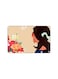 PRINTED BANK CARD STICKER Beautiful Girl Drawing With Colorful Flowers
