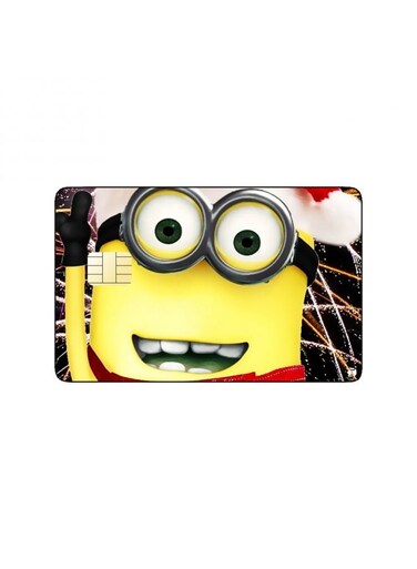 PRINTED BANK CARD STICKER Animation Stuart From Minions By Illumination