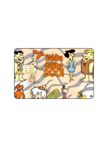 PRINTED BANK CARD STICKER Animation The Flintstones By Cartoon Network
