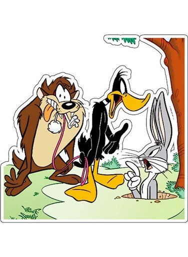 Fictional Character Printed Wall Sticker Multicolour