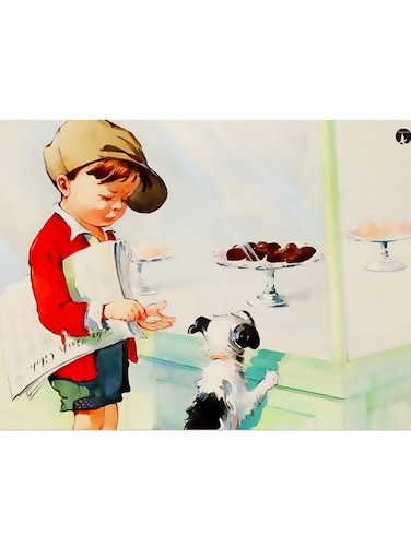 Printed Wall Sticker Multicolour 20cm