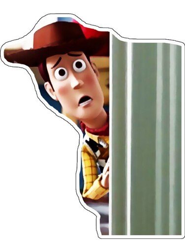 Toy Story Character Printed Wall Sticker Multicolour