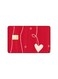 PRINTED BANK CARD STICKER Cute Small Hearts Drawing