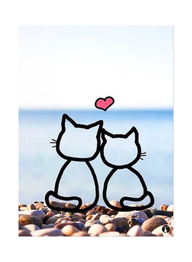 Printed Wall Sticker Multicolour 20cm