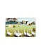 PRINTED BANK CARD STICKER Beautiful Ducks Drawing In Farm
