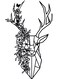 Decorative Wall Sticker Black 20cm