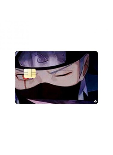 PRINTED BANK CARD STICKER Kakashi From Naruto Anime
