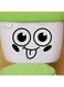 Smile Happy Face Themed Wall Sticker Black 22x28cm