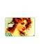 PRINTED BANK CARD STICKER Beautiful Woman Vintage Art With Roses