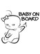 Baby On Board Funny Car Sticker