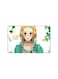 PRINTED BANK CARD STICKER Beautiful Girl Drawing With Green Dress