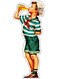 Boy Printed Decorative Wall Sticker Multicolour