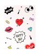 Printed Wall Sticker Multicolour 20cm