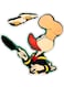 2-Piece Cartoon Play Decorative Wall Sticker Multicolour 10x10cm