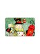 PRINTED BANK CARD STICKER Beautiful Snow Man Drawing