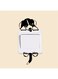 Animal Switch Sticker Black 11x22centimeter