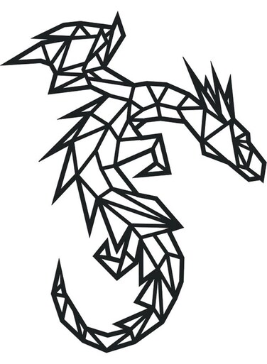 Decorative Wall Sticker Black 20cm