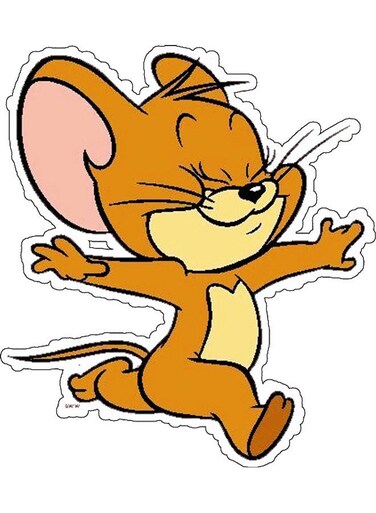 Cartoon Decorative Wall Sticker Multicolour 10x10cm