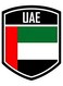 UAE Flag Sheild Sticker Vinyl 16x13 CM Adhesive VINYL Weather Proof UV Resistant Laminated Glossy UAE Flag Sticker for Car Laptops Stickers Pack Of 2