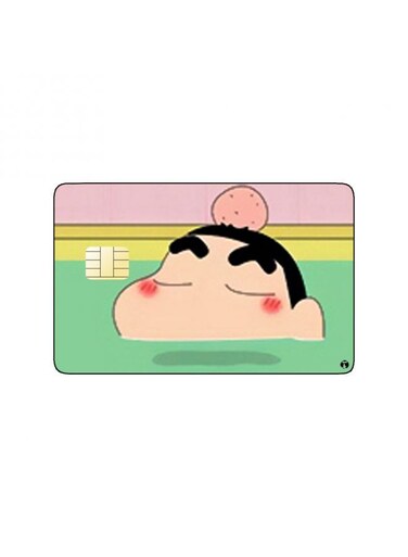 PRINTED BANK CARD STICKER Shinnosuke From Crayon Shin Chan Anime