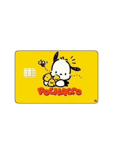 PRINTED BANK CARD STICKER Pochacco Anime Character