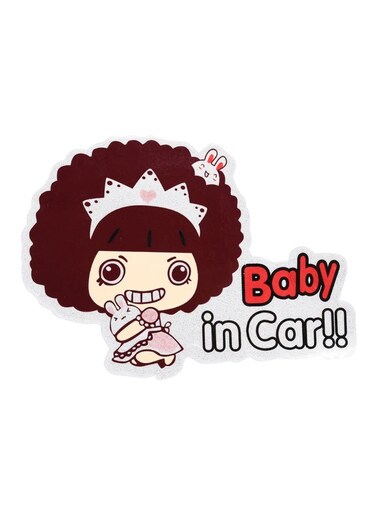 Baby In Car Safety Sign Decal Sticker