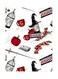 Printed Wall Sticker Multicolour 20cm