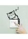 Decorative Animal Switch Sticker Black 14x20centimeter