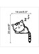 Decorative Animal Switch Sticker Black 14x20centimeter