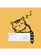 Decorative Animal Switch Sticker Black 14x20centimeter