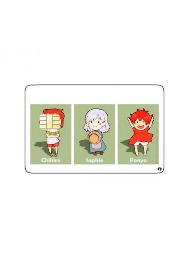 PRINTED BANK CARD STICKER Ghibli Movies Characters