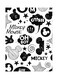 Printed Wall Sticker Multicolour 20cm