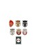 Abu Dhabi 2D Sticker Badge UAE Abu Dhabi 7 Pcs Mix Logo Design Sticker Badge Metal 3cm